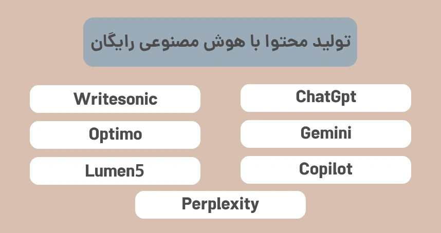 تولید محتوا با هوش مصنوعی رایگان