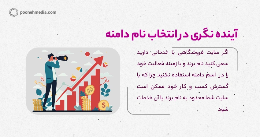 آینده نگری در انتخاب نام دامنه چه مفهومی دارد